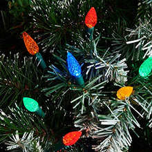 Load image into Gallery viewer, EAMBRITE C6 Strawberry Christmas String Lights 31ft 100 LEDs Multi Color Faceted String Lights for Patio Christmas Tree Garden Yard, UL certificates