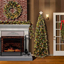 Load image into Gallery viewer, EAMBRITE Holographic Star Christmas Tree Topper Glittering Starburst Treetop Light with 11 Warm White Twinkle Led Light
