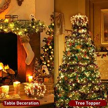 Load image into Gallery viewer, EAMBRITE Chritsmas Tree Topper, 60LT Jeweled Crown Tree Topper with 8 Modes Control Diamonds Treetop for Christmas Tree Decorations