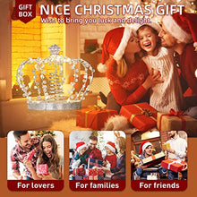 Load image into Gallery viewer, EAMBRITE Chritsmas Tree Topper, 60LT Jeweled Crown Tree Topper with 8 Modes Control Diamonds Treetop for Christmas Tree Decorations