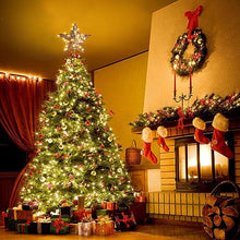 Load image into Gallery viewer, EAMBRITE 13.375” 40LT Christmas Rattan Tree Topper, Indoor Rustic Natural Star Treetop