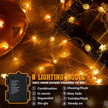 Load image into Gallery viewer, EAMBRITE 3PK Halloween String Lights 10FT 30LT LED Ghosts Bats Pumpkins Fairy Lights Battery Powered with 8 Modes Indoor Halloween Decorations