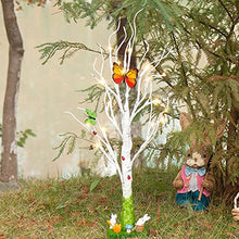 Load image into Gallery viewer, EAMBRITE Tabletop Tree Spring Decor, Easter Tree with Timer Battery Powered, White Birch Tree Rustic Farmhouse Centerpiece Table Artificial Twig Tree Decorations for Home Party Indoor (2 FT/24 LED)