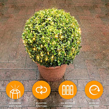 Load image into Gallery viewer, EAMBRITE Christmas Lights 60LT Bush Net Lights Diamond Shape LEDs 8 Modes Timer Waterproof Battery Powered for Yard Bushes Indoor Outdoor Decorations (Warm White)