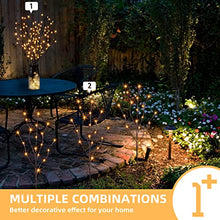 Load image into Gallery viewer, EAMBRITE 3PK 30" Brown Lighted Twig Branches Pathway Light 60 LED Warm White Bulbs for Outdoor and Indoor