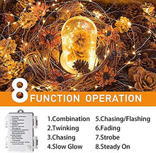 Load image into Gallery viewer, Eambrite [2 Pack Fairy Lights Battery Operated with 8 Modes 50 LEDs String Lights 5m Copper Wire Light Waterproof for Outdoor Garden Decor, Indoor Wedding Party Bedroom Decorations (16ft, Warm White)