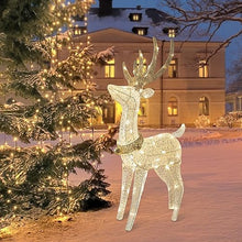 Load image into Gallery viewer, PEIDUO Garden Decor Lighted Reindeer with 70 Warm White Light, Patio Decor Light up Deer Decorations for Home Lawn Yard Garden Indoor Outdoor Decor Adapter Plug in