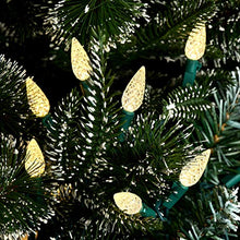 Load image into Gallery viewer, Vanthylit Christmas String Lights C6 100LED White Green Wire Christmas Lights Set Decorations for Indoor Outdoor(End to End Connectable Up to 30 Sets)