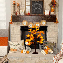 Load image into Gallery viewer, Vanthylit Lighted Fall Tree with 24 LED Thanksgiving Decorations Maple Tree Battery Operated Table Lights Autumn Decorations for Home