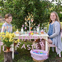 Load image into Gallery viewer, Easter Decorations, EAMBRITE Easter Tree with 10pcs Easter Eggs, Lighted Birch Tree with Timer Battery Powered, Tabletop Centerpiece Spring Decorations for Home(2FT / 24 LED)