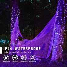 Load image into Gallery viewer, EAMBRITE Halloween Decorations 200 LED Halloween String Lights with Spooky Music Motion Sensor Controller Twinkle Waterproof Purple Lights Plug in for Indoor Outdoor Tree Party Yard Christmas Decor