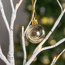 Load image into Gallery viewer, EAMBRITE White Birch Tree 2FT 24LT Christmas Tree Light with Christmas Ball Ornament Centerpiece Decor for Home Wedding Party Holiday