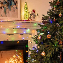 Load image into Gallery viewer, Eambrite Christmas Fairy Lights 20m 200 LED Multicolour String Lights Mains Powered with Christmas Music Sync Waterproof Outdoor Lights Decorations for Party Indoor Outdoor Garden - Green Cable