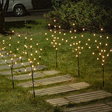 Load image into Gallery viewer, Vanthylit Lighted 30'' 3PK Twig Branches with Frosted Ball 60LED Pathway Lights Waterproof Adapter Brown Willow Branch Lights for Outdoor and Indoor Decor