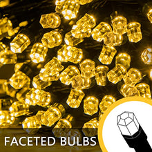 Load image into Gallery viewer, PABIPABI Christmas Tree Lights Warm White, 2 Pack 200 Led Outdoor Christmas Lights for House, 66ft Waterproof Christmas String Lights Plug in with 8 Modes for Bedroom Indoor & Outdoor Decor(2 Pack)