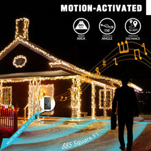 Load image into Gallery viewer, EAMBRITE Christmas Lights Outdoor 82Ft 200LT Christmas Lights with Cheerful Music Infrared Motion Sensor Controller for Indoor Outdoor Christmas Tree Party Patio Garden Decorations (Warm White)