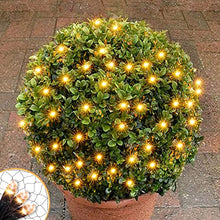 Load image into Gallery viewer, EAMBRITE Christmas Lights 84LT Bush Net Lights Diamond Shape LEDs 8 Modes Timer Waterproof Battery Powered for Yard Bushes Indoor Outdoor Decorations (Warm White)