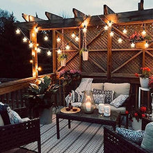 Load image into Gallery viewer, Eambrite Outdoor String Lights Mains Powered, Garden LED Festoon Lights Outdoor, Waterproof Connectable Patio Lighs for Party (Warm White, 5m)