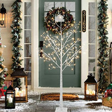 Load image into Gallery viewer, Vanthylit 6FT 288LT White Birch Tree with Fairy Lights Warm White LED Tree for Indoor and Outdoor