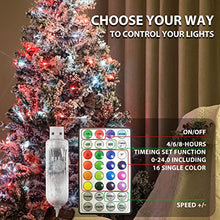 Load image into Gallery viewer, Vanthylit USB Color-Changing Fairy Lights, LED RGB Twinkle Lights with Timer, Multicolor Fairy String Lights for Bedroom