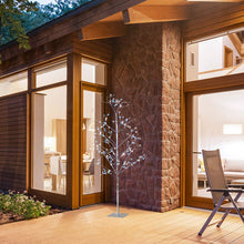 Load image into Gallery viewer, EAMBRITE 5FT Prelit Fairy Tree with 345 led Blue and White Fairy Light Warm White Decor Home Festival Party Christmas Indoor and Outdoor Use