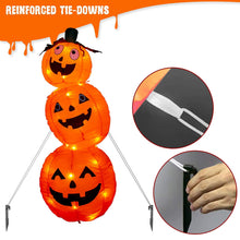 Load image into Gallery viewer, EAMBRITE 4FT Halloween Inflatable Pumpkin with 52LT Orange LED Lights Outdoor Blow Up Decoration for Halloween Party, Yard, Garden, Lawn