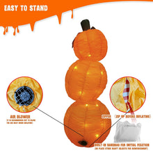 Load image into Gallery viewer, EAMBRITE 4FT Halloween Inflatable Pumpkin with 52LT Orange LED Lights Outdoor Blow Up Decoration for Halloween Party, Yard, Garden, Lawn