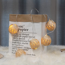 Load image into Gallery viewer, Eambrite Rattan Ball Fairy Lights 10 Warm White LEDs Battery Operated Lantern String Lights Battery Operated Indoor Fairy Lights - 1.65m - Clear Cable
