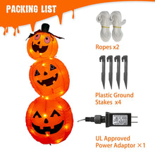 Load image into Gallery viewer, EAMBRITE 4FT Halloween Inflatable Pumpkin with 52LT Orange LED Lights Outdoor Blow Up Decoration for Halloween Party, Yard, Garden, Lawn