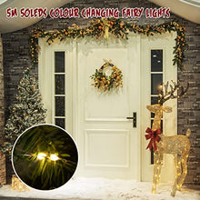 Load image into Gallery viewer, Eambrite Colour Changing Fairy Lights Battery Operated 8 Modes 50 LEDs String Lights Copper Wire Light for Outdoor Indoor Wedding Party Bedroom Decorations (5m/16ft, Warm White &amp; Multicolour)
