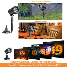 Load image into Gallery viewer, EAMBRITE Halloween Projector Light with 3 Dynamic Pumpkin Patterns Waterproof Holiday Projector for Party Garden Wall Indoor Outdoor Decoration
