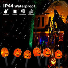 Load image into Gallery viewer, EAMBRITE 4PK 20LT Halloween Pumpkin Pathway Lights End-connectable Pumpkin Stake Lights Waterproof for Halloween Decorations Outdoor Yard Walkway Garden Party Lawn Sidewalk
