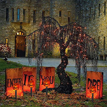 Load image into Gallery viewer, EAMBRITE 4PK 20LT Halloween Pumpkin Pathway Lights End-connectable Pumpkin Stake Lights Waterproof for Halloween Decorations Outdoor Yard Walkway Garden Party Lawn Sidewalk
